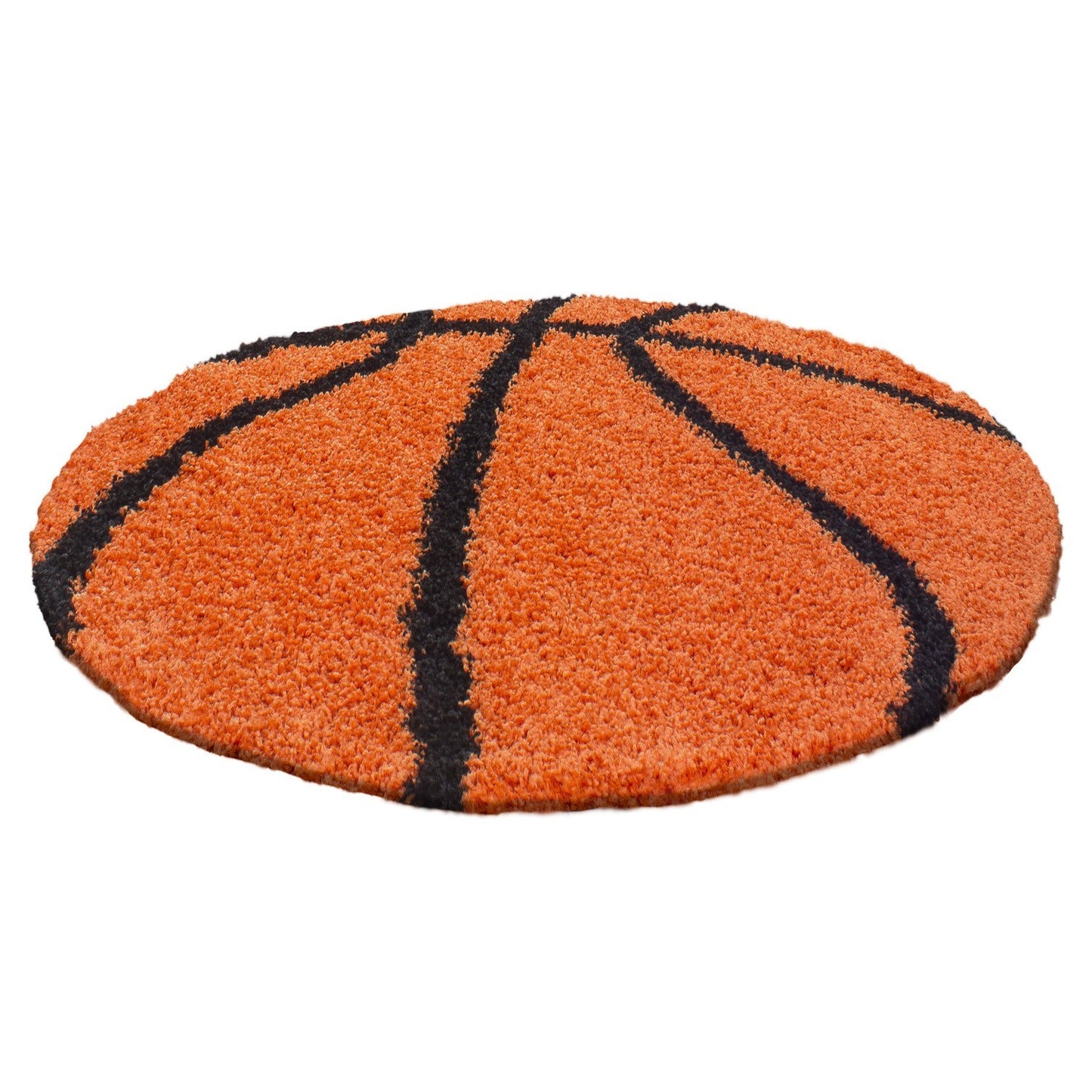 Basketballteppich Basketball Shaggy Hochflorteppich Kinderteppich